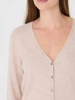 Fashion Basic Organisch Cashmere Vest Met V-Hals Dames Vesten