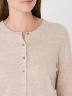 Online Basic Organisch Cashmere Vest Met Ronde Hals Dames Vesten