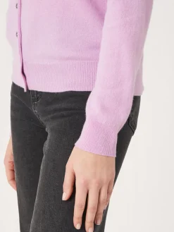 Hot Basic Organisch Cashmere Vest Met Ronde Hals Dames Vesten