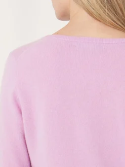 Hot Basic Organisch Cashmere Vest Met Ronde Hals Dames Vesten