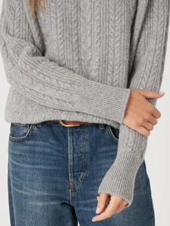 Best Cashmere Kabeltrui Met Raglanmouwen Dames Truien