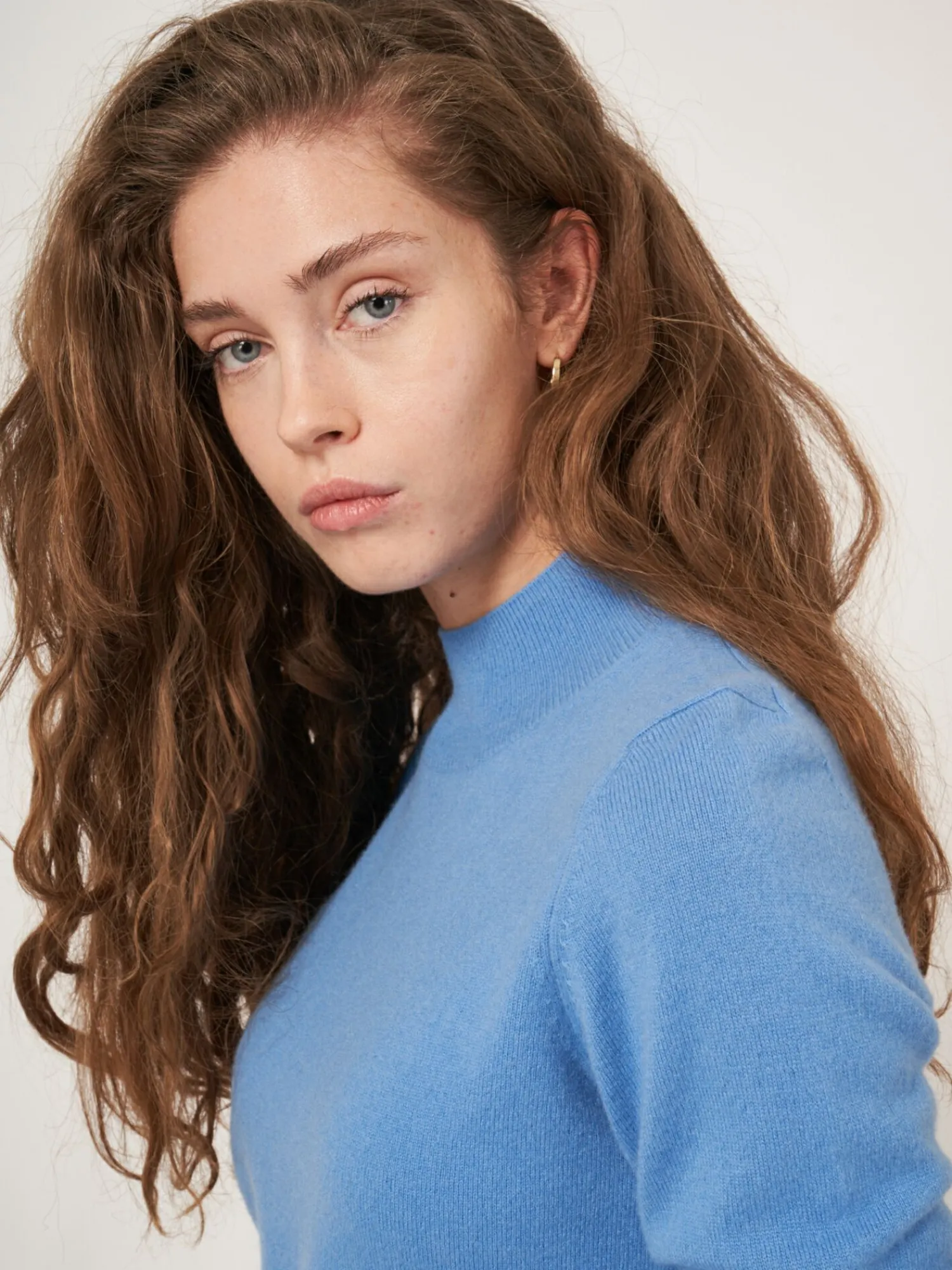 Best Cashmere Trui Met Opstaande Kraag Dames Truien