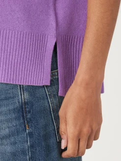 Best Cashmere Trui Met V-Hals En Zijsplitten Dames Organic Cashmere