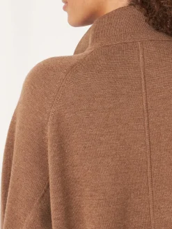 Online Dubbel Gebreid Vest Van Merinowol Met Opstaande Kraag Dames Vesten