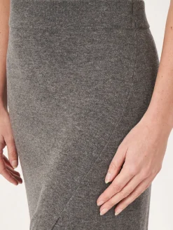 Best Fijn Gebreide Cashmere Rok Met Split Dames Jurken En Rokken