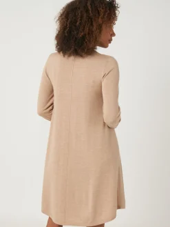 Best Sale Gebreide A-Lijn Jurk Van Merinowol Dames Jurken En Rokken