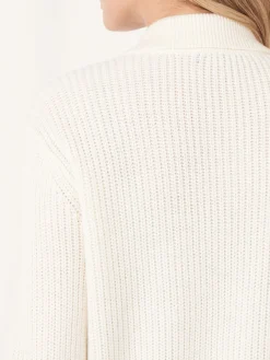 Sale Geribd Vest Met Polokraag Van Merinowol Dames Vesten