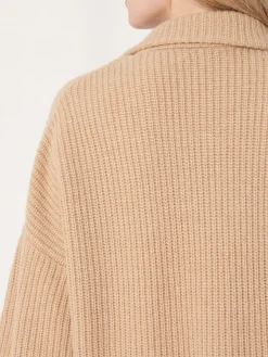 Shop Halflang Vest Met Rib En Reverskraag Dames Vesten