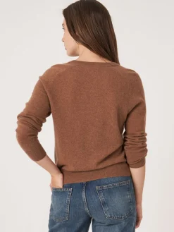 Hot Lichte Cashmere Pullover Met V-Hals Dames Organic Cashmere