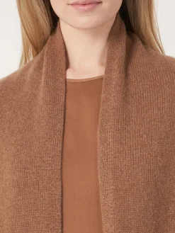 Outlet Luxueus Grof Gebreid Organisch Cashmere Vest Dames Vesten