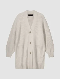 Cheap Middellang Geribd Vest Met Zakken Dames Vesten