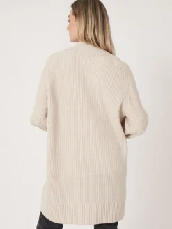 Cheap Middellang Geribd Vest Met Zakken Dames Vesten