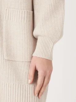 Cheap Middellang Geribd Vest Met Zakken Dames Vesten