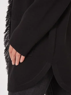 Flash Sale Open Cardigan Met Sjaalkraag Met Franjes Dames Vesten