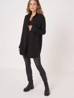 Flash Sale Open Cardigan Met Sjaalkraag Met Franjes Dames Vesten