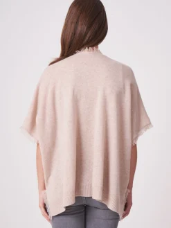 Cheap Poncho Cape Met Franjes Dames Poncho's