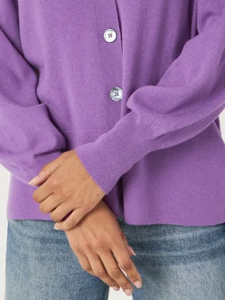 Outlet Vest Met Knopen En Raglan-Pofmouwen Dames Vesten