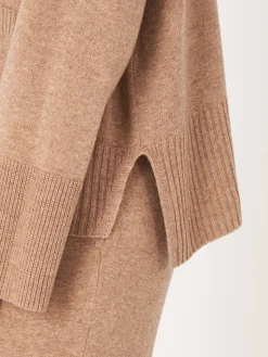 Clearance Vest Met Voorzak En Wijde Mouwen Met Geribd Detail Dames Vesten