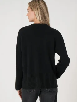 Best Sale Vest Met Voorzak En Wijde Mouwen Met Geribd Detail Dames Vesten