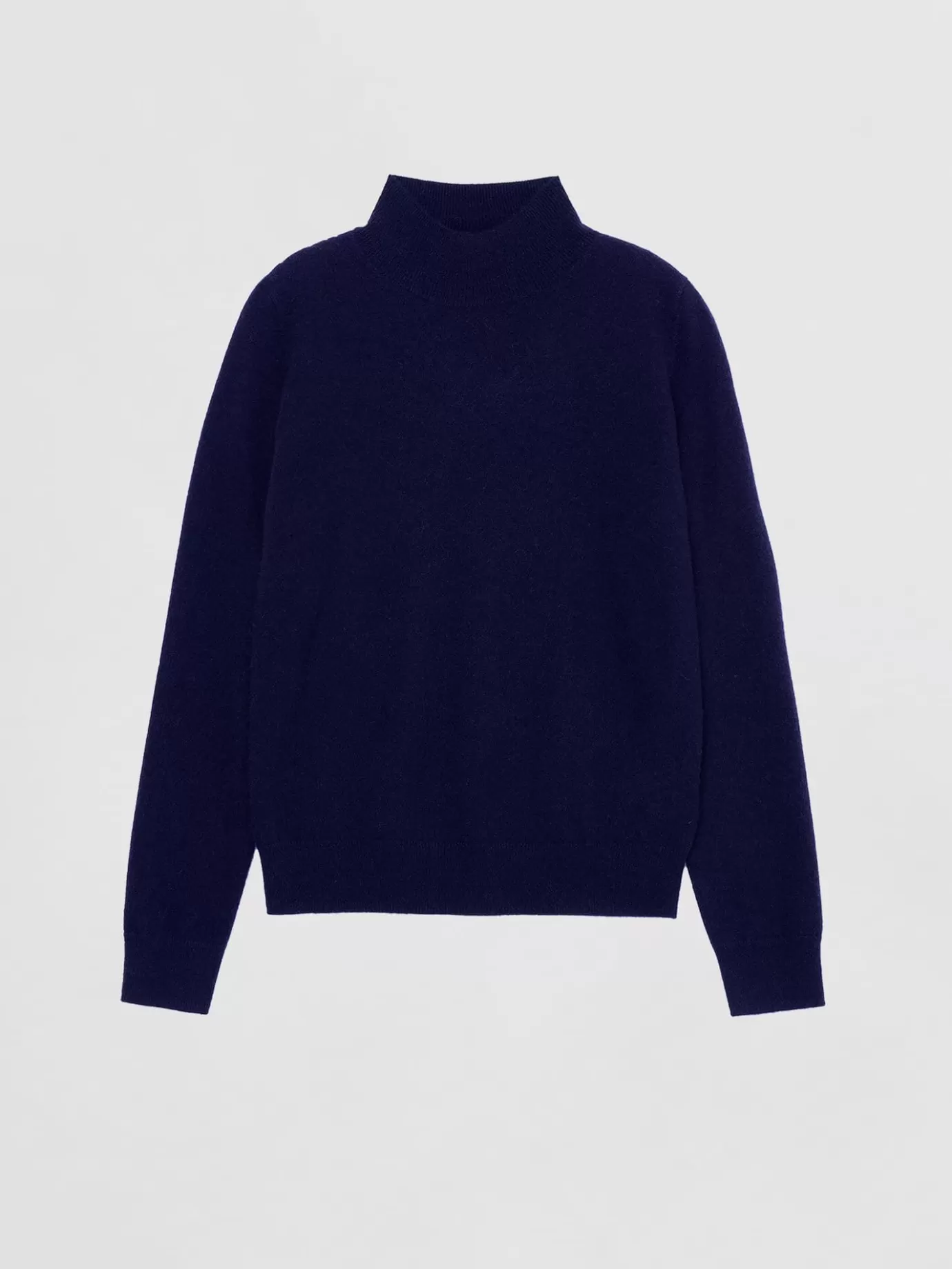 REPEAT cashmere Truien<Cashmere Trui Met Opstaande Kraag Marine