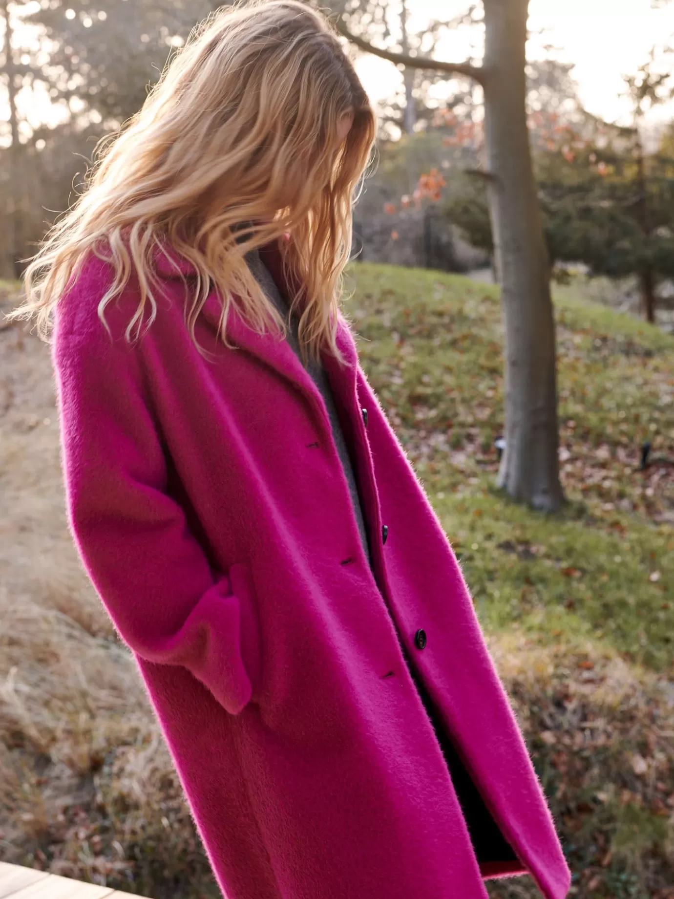 REPEAT cashmere Jassen & Blazers<Jas Van Wolmix Met Knopen Jazzy Roze