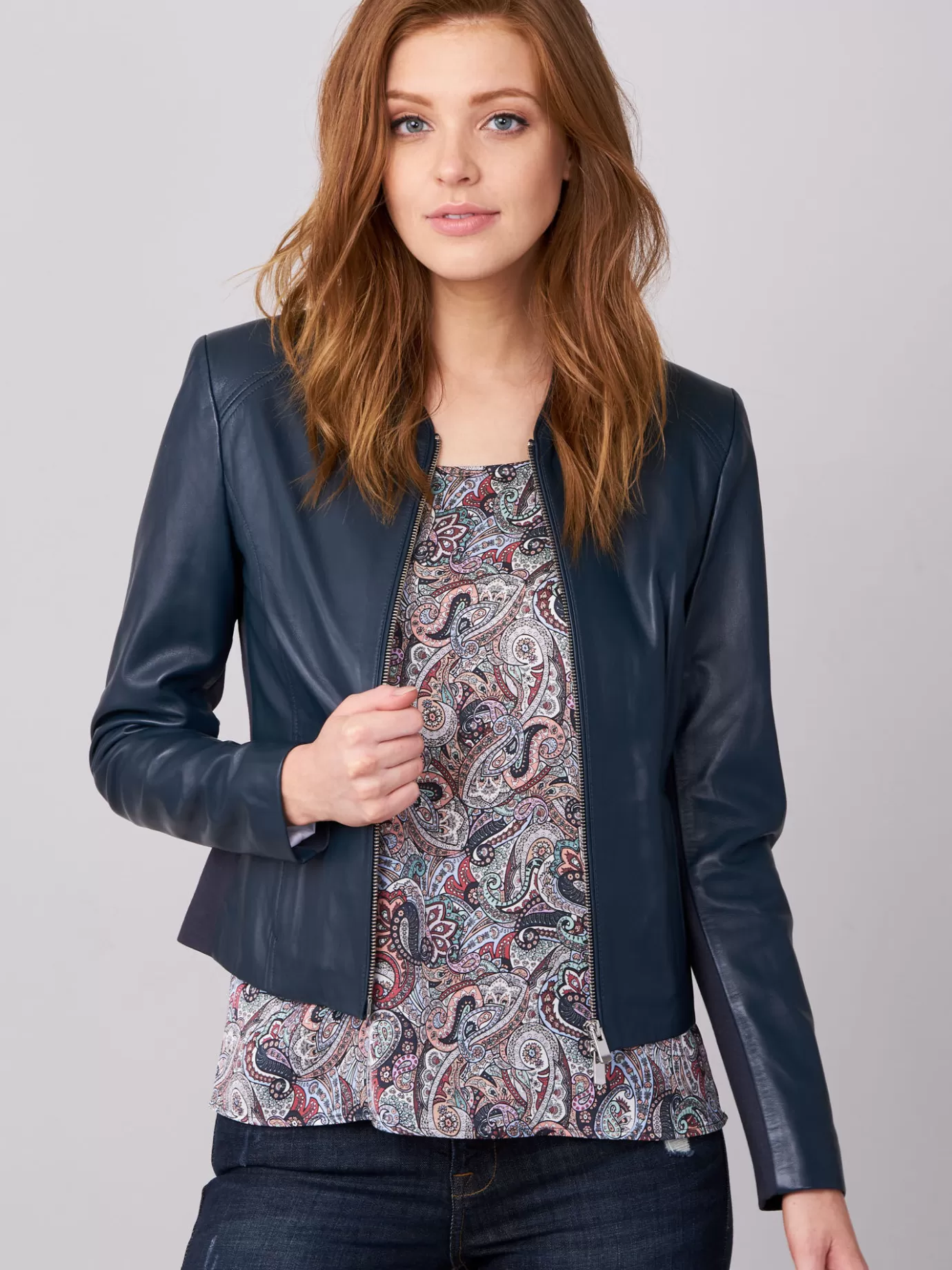 REPEAT cashmere Jassen & Blazers<Korte Leren Jas Koninklijk