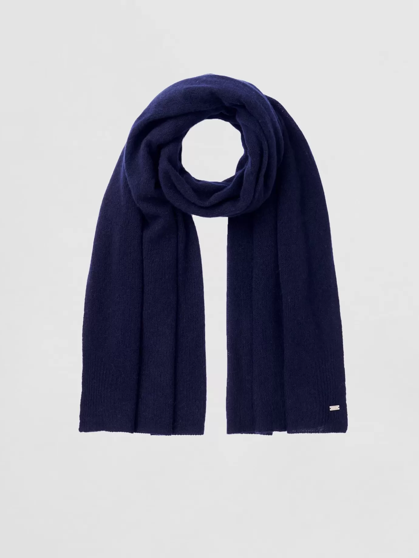 REPEAT cashmere Sjaals<Oversized Sjaal Met Ribdetails Marine