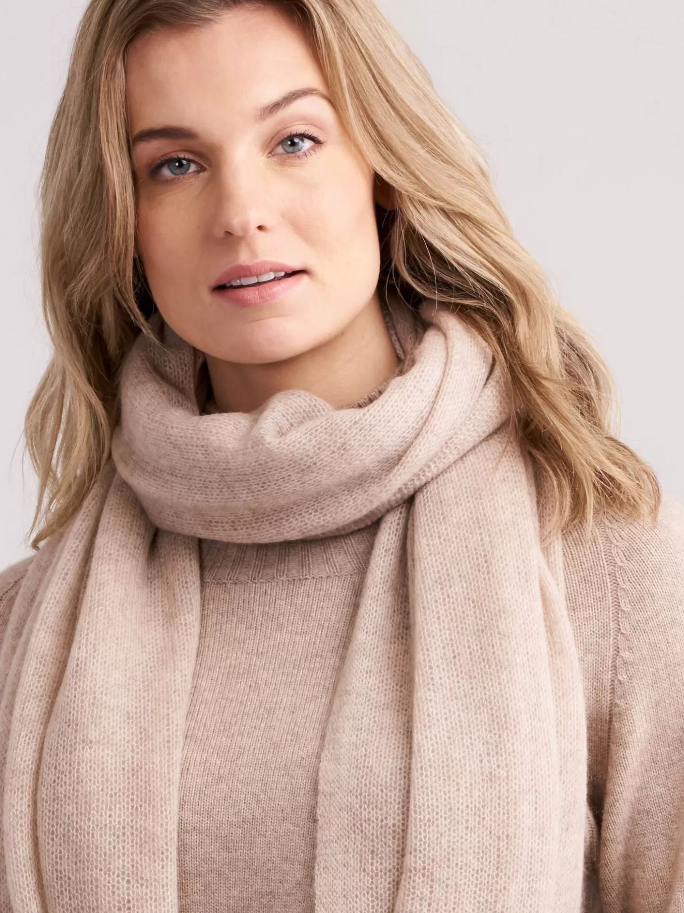 REPEAT cashmere Sjaals<Oversized Sjaal Van Cashmere Zand