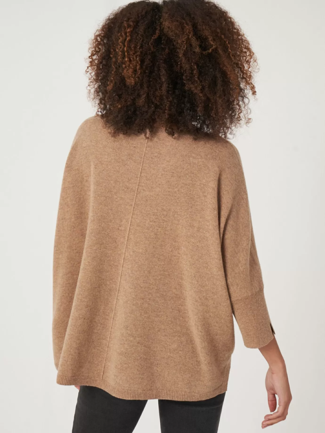 REPEAT cashmere Truien<Oversized Trui Van Biologisch Cashmere Kameel