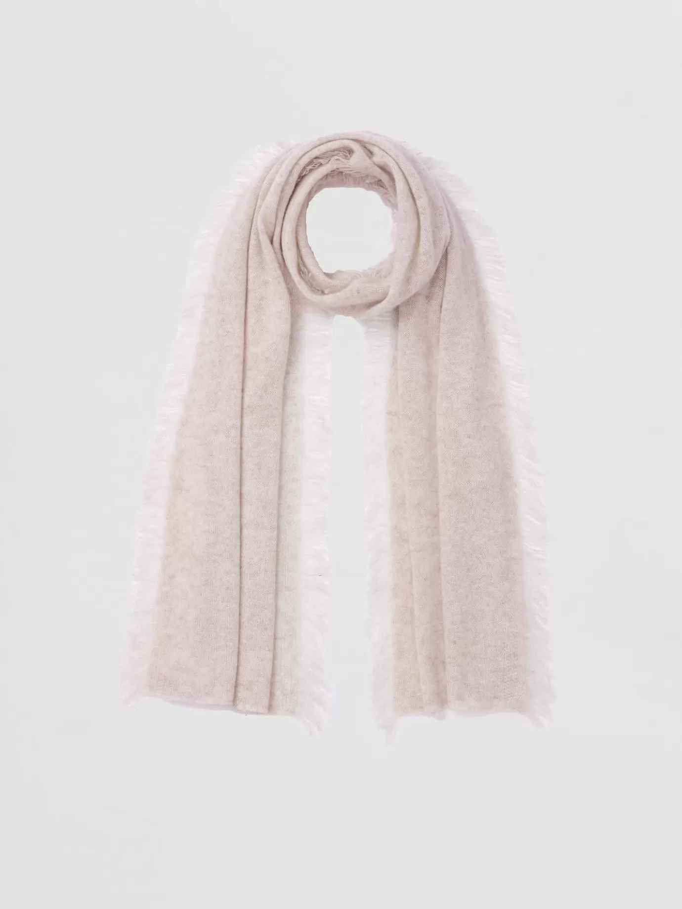 REPEAT cashmere Sjaals<Sjaal Met Franjes Van Biologisch Cashmere Beige