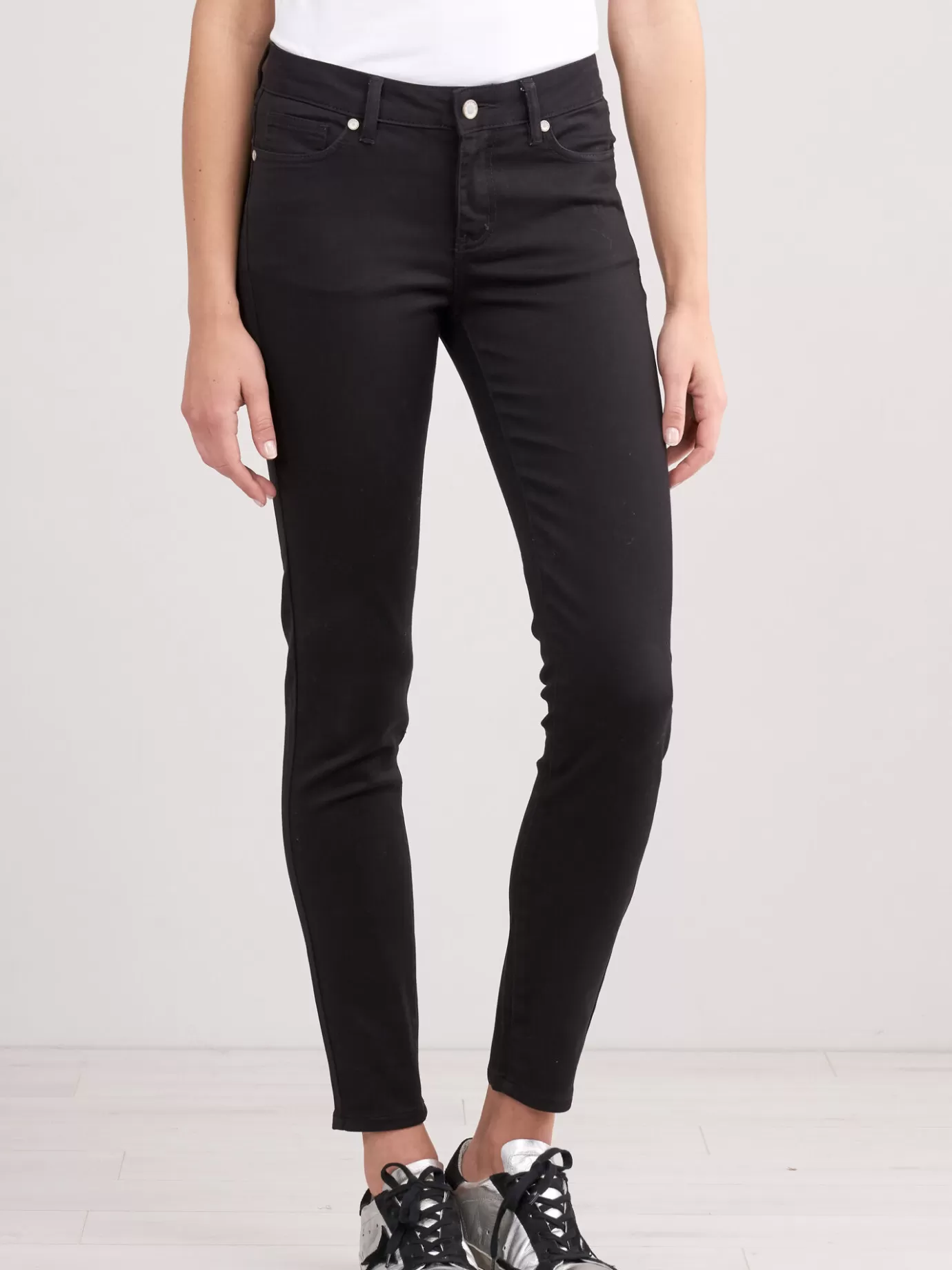 REPEAT cashmere Broeken<Skinny Damesbroek Zwart