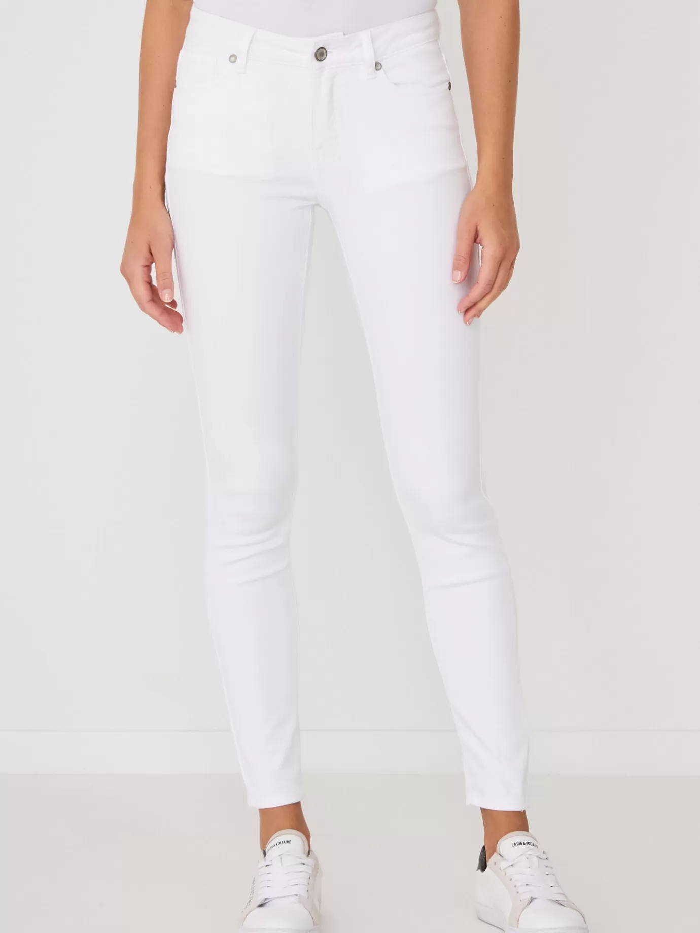 REPEAT cashmere Broeken<Skinny Damesbroek Wit