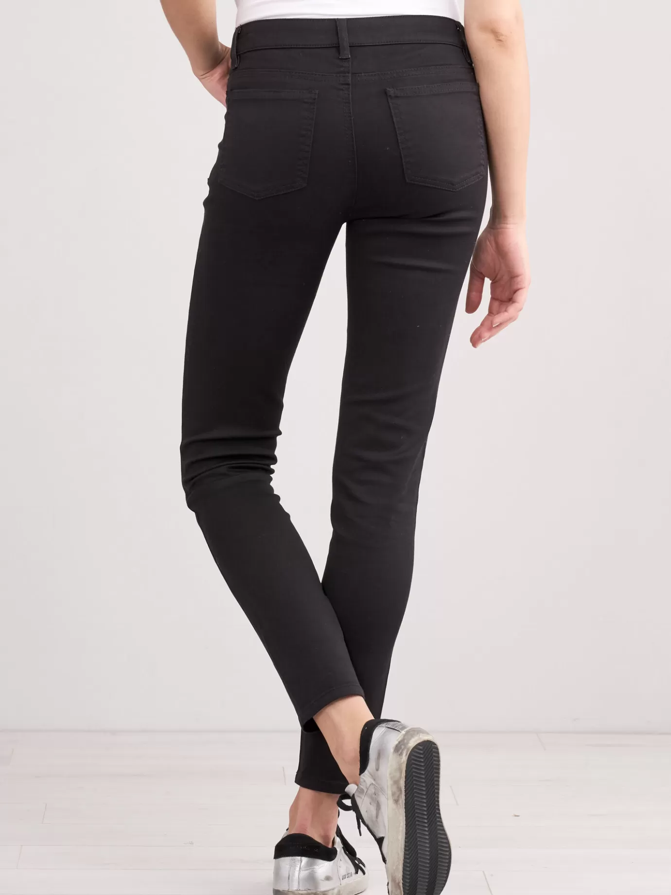 REPEAT cashmere Broeken<Skinny Damesbroek Zwart