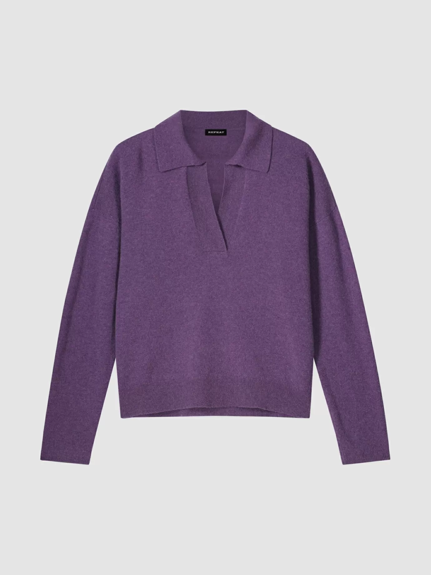 REPEAT cashmere Truien<Trui Met Polokraag Van Biologisch Cashmere Amethist